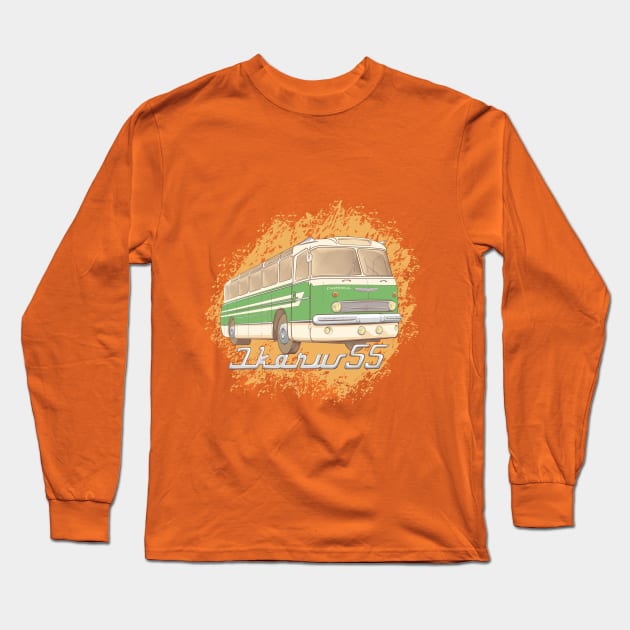 Ikarus55 Green Long Sleeve T-Shirt by Rover